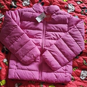 NWT Children's Place Kids Pink Puffer Jacket Sz 5/6